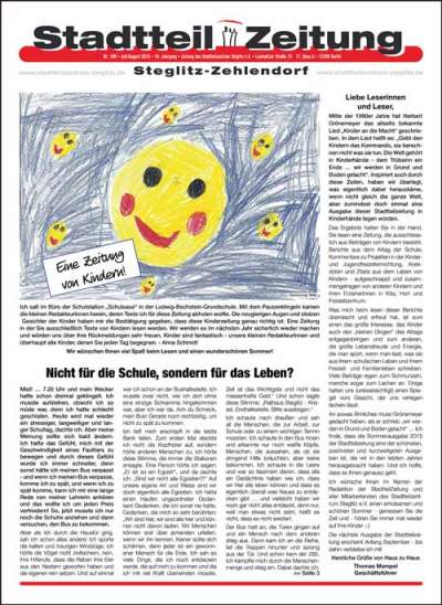 Stadtteilzeitung Steglitz-Zehlendorf Juli-August 2015